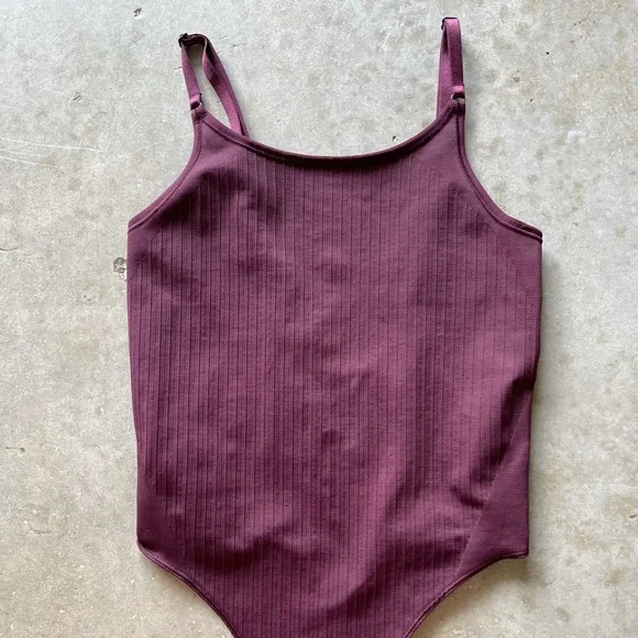 lululemon athletica Tops Lululemon Bodysuit Burgundy Strap
